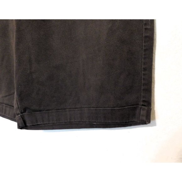 George Shorts Ladies 16 Dark Chocolate Brown Flat Front Cuffed Hem Cotton Blend - Picture 6 of 8